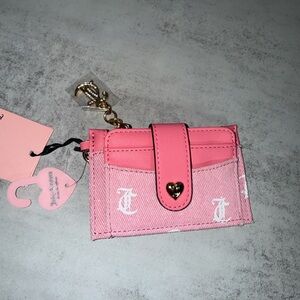 Juicy Couture Pink Denim Bi Fold snap Wallet